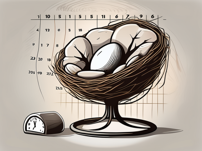 A nest egg resting securely on a cushioned chair