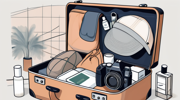 The Ultimate Travel Packing List An open suitcase filled with various travel essentials like clothes