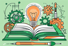 The Importance of Lifelong Learning An open book with various symbols like a light bulb