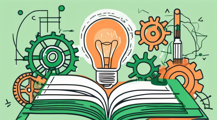 The Importance of Lifelong Learning An open book with various symbols like a light bulb