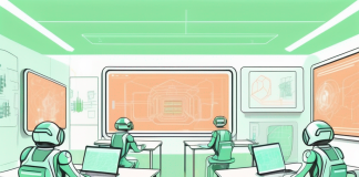 The Future of Education: Trends to Watch A futuristic classroom with advanced technology like holographic screens