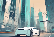 The Future of Autonomous Vehicles A sleek