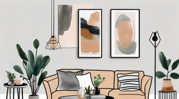 Transform Your Living Space with DIY Home Decor Projects A living room transformed with various diy home decor projects such as a painted vase on a coffee table