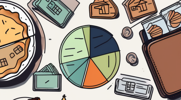 Creating a Personal Budget: A Step-by-Step Guide A wallet with different compartments each containing various symbols representing different categories of expenses such as a house for rent