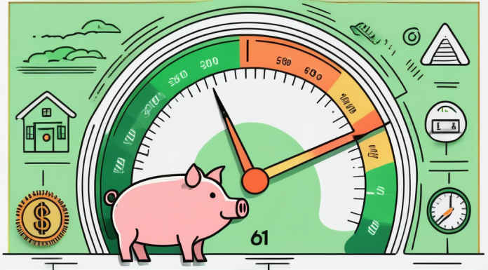 Understanding Credit Scores: How to Improve Yours A credit score meter in the green zone with arrows pointing upwards