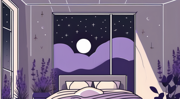 Why Eight Hours of Sleep is Essential for Mental Health A serene bedroom scene at night with a moonlit window