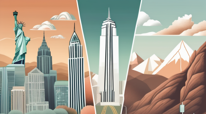 Best Weekend Getaways Near Major US Cities A collage of iconic landmarks from major us cities