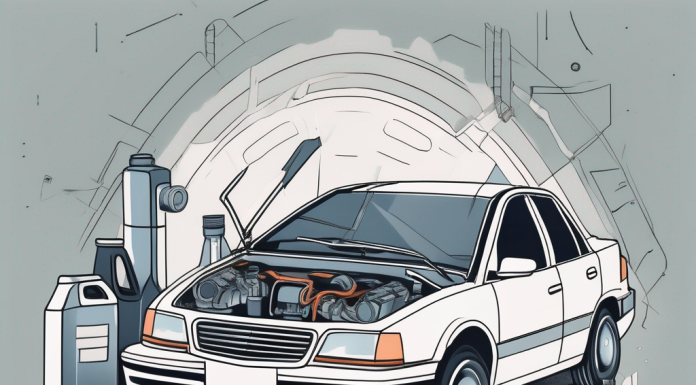 Routine Maintenance for High-Mileage Vehicles A high-mileage car with its hood open
