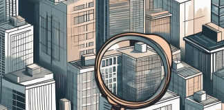 Investing in Real Estate: What You Need to Know A variety of residential and commercial buildings with a magnifying glass hovering over them