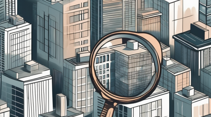 Investing in Real Estate: What You Need to Know A variety of residential and commercial buildings with a magnifying glass hovering over them